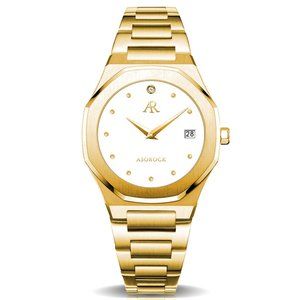 Asorock Watches Gold/White Goddess Womens watch | Unique watch
